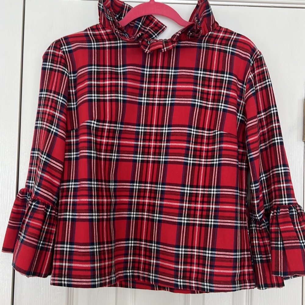 Elizabeth Wilson Plaid Top